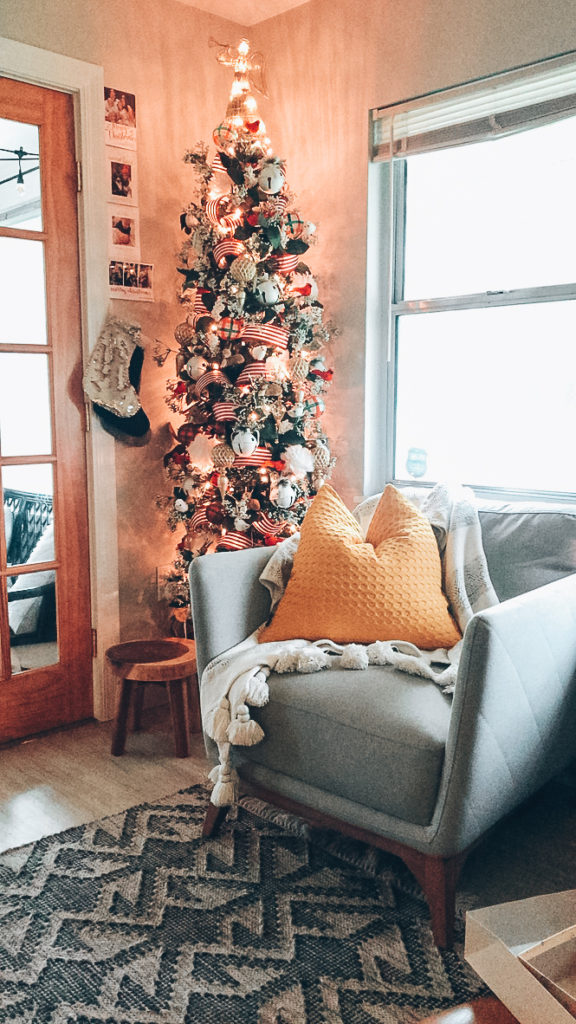 Christmas tree and stock the blushing bungalow
