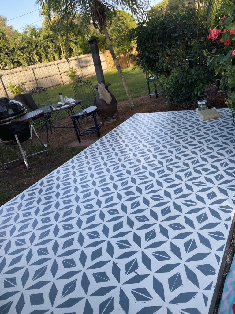 Painted Pattern Patio
