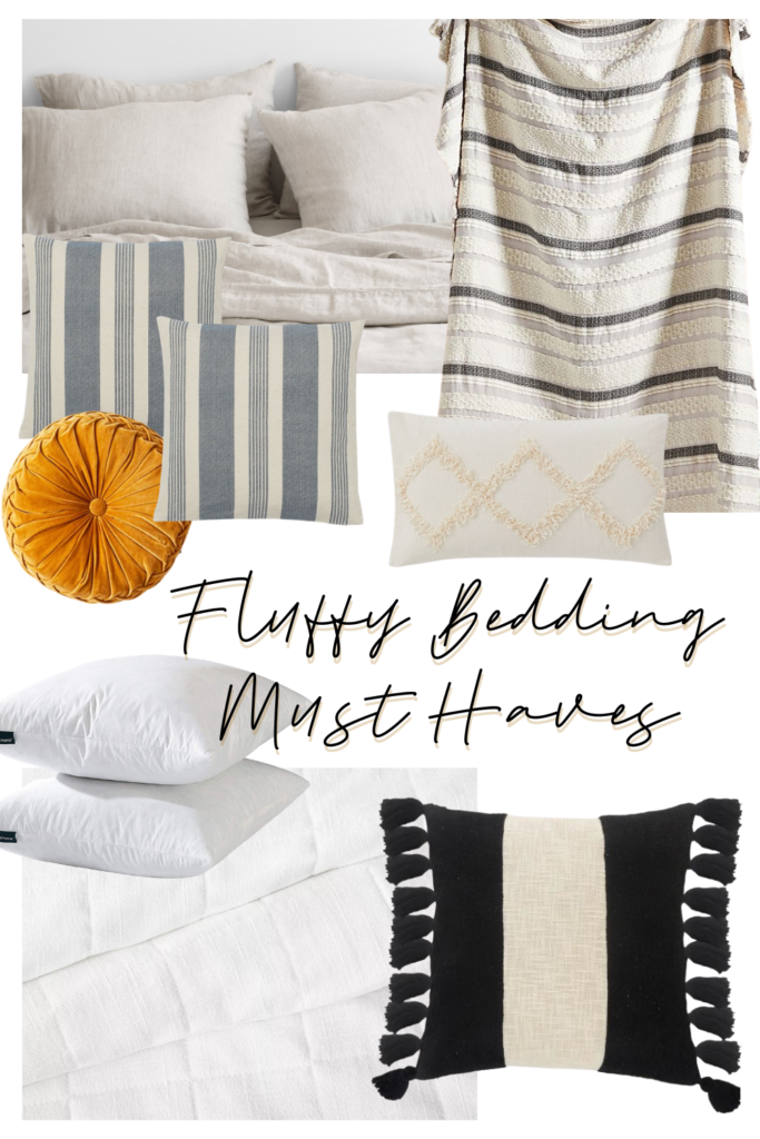 Guide to Fluffy Bedding + Our New Master Bedding