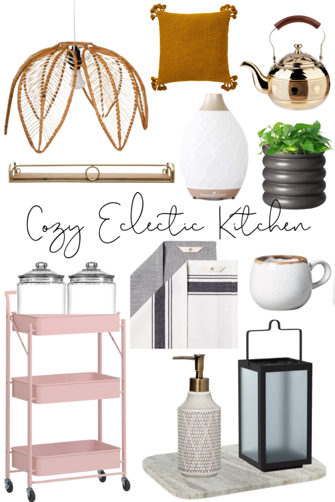 Cozy Eclectic kitchen mood board