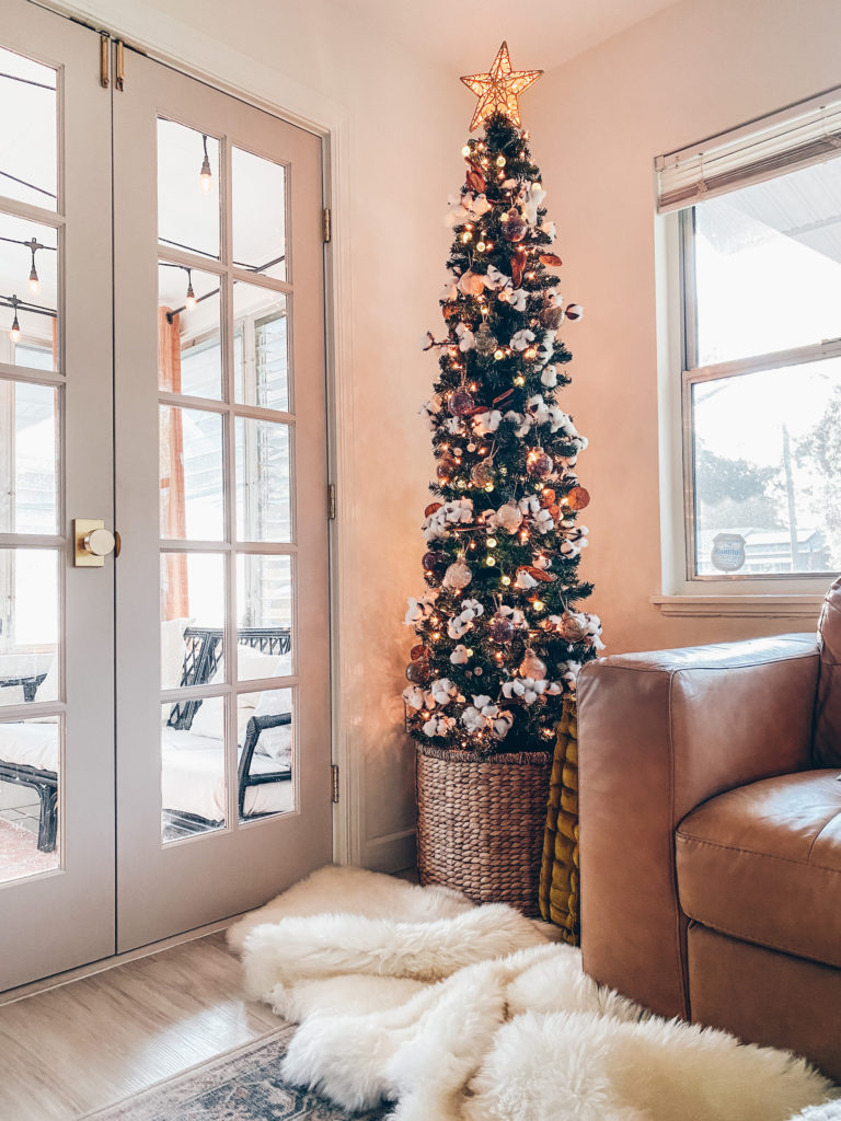 Christmas tree with French door