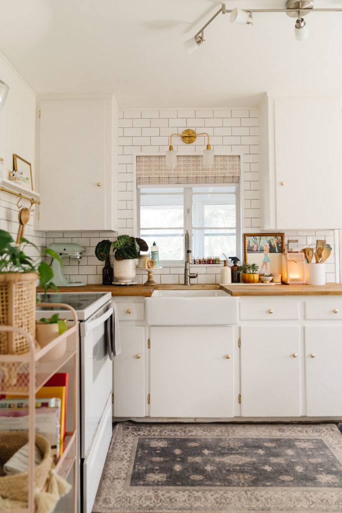 Easy Updates in Small Kitchen - Blushing Bungalow