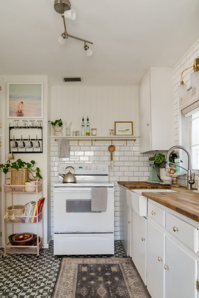 Easy Updates in Small Kitchen - Blushing Bungalow