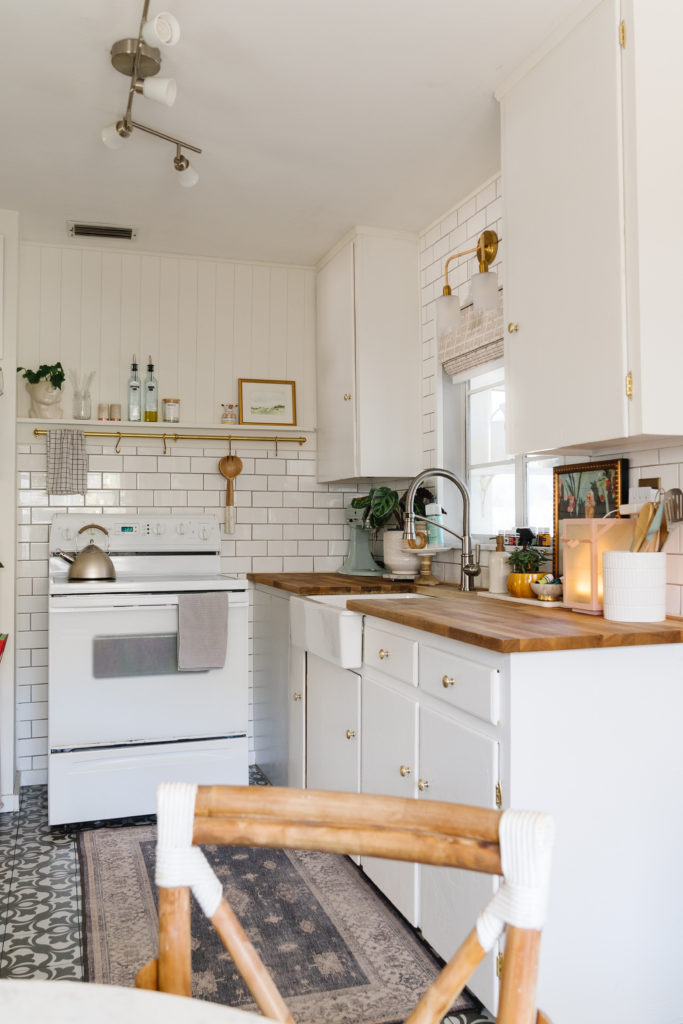 Easy Updates in Small Kitchen - Blushing Bungalow