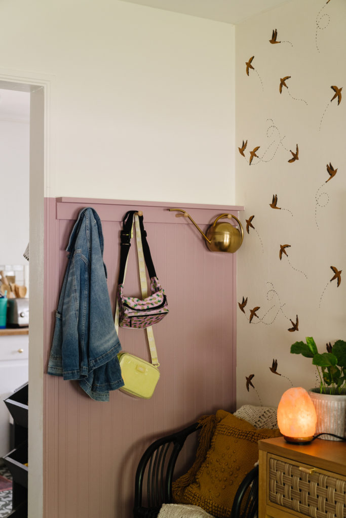 Purple Beadboard Wall Paneling Blushing Bungalow So Cute You