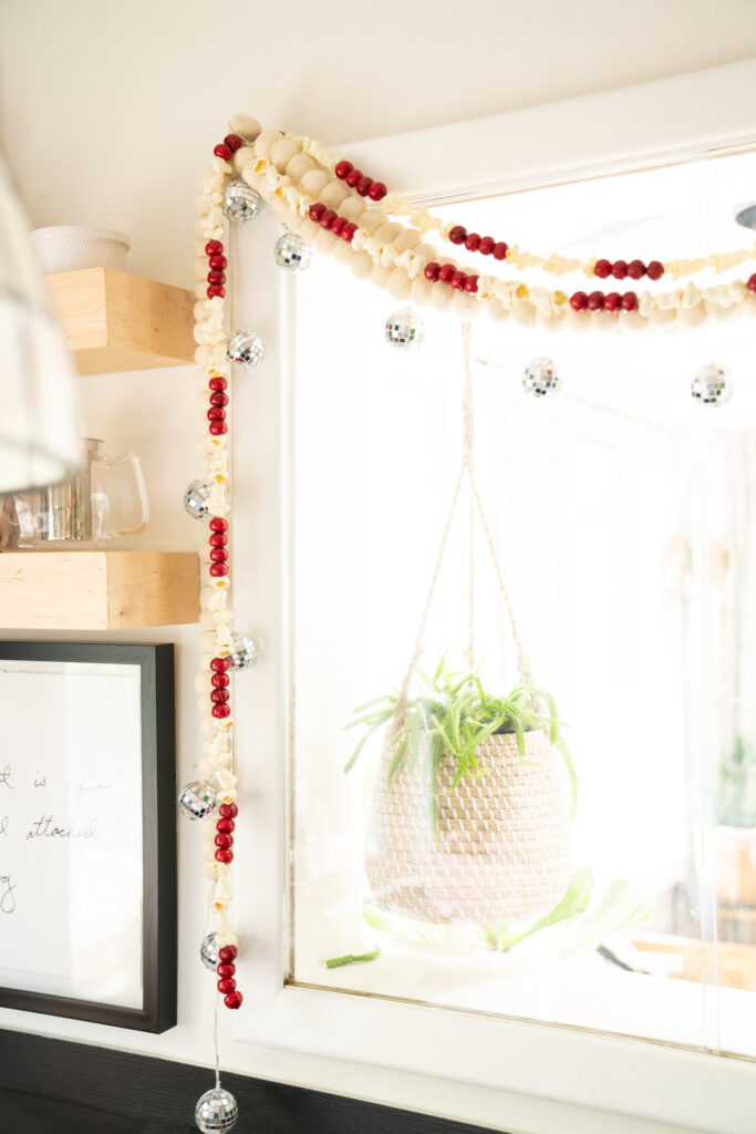 red and white christmas decor