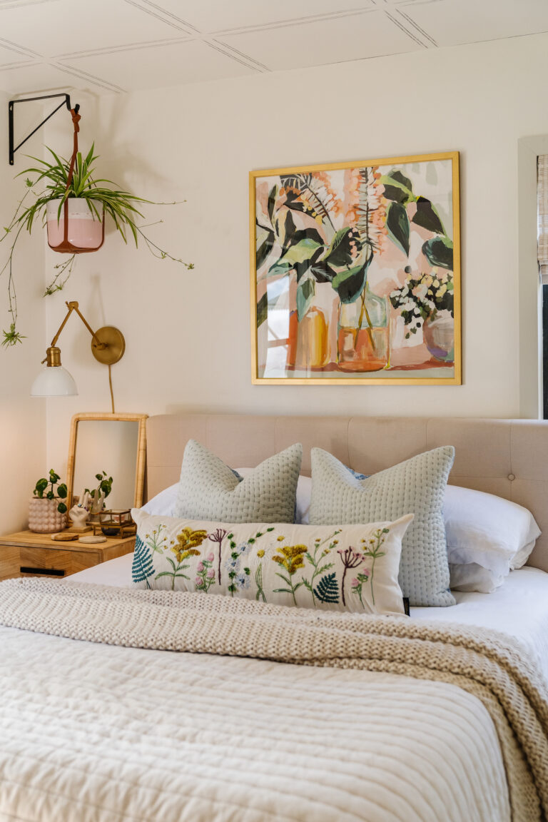 Bright and Cozy Primary Bedroom - Blushing Bungalow